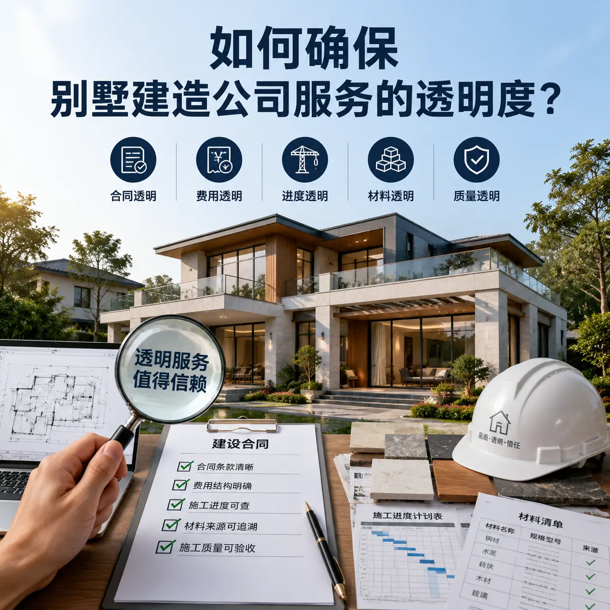 在 黔西南 如何确保别墅建造公司服务的透明度？