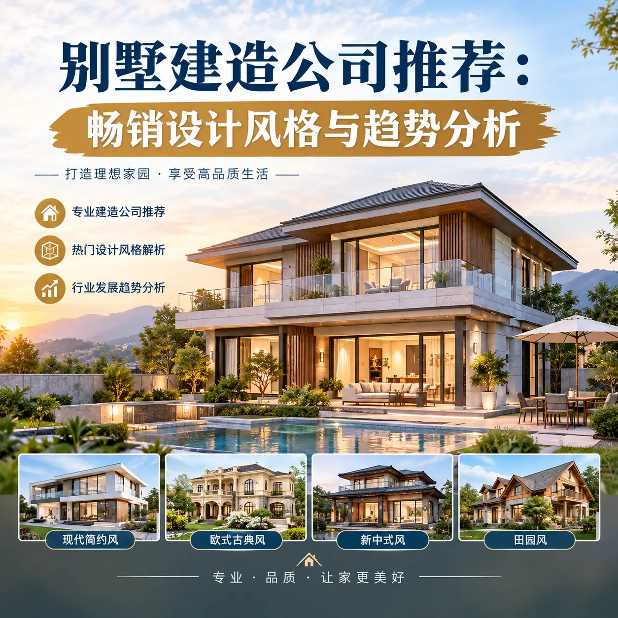 别墅建造公司推荐： 黔西南 畅销设计风格与趋势分析