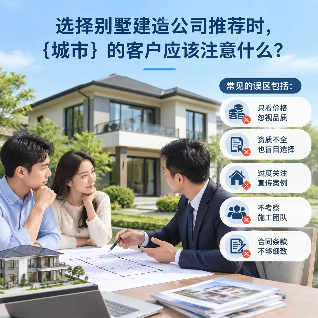 选择别墅建造公司推荐时，黔西南 的客户应该注意什么？
